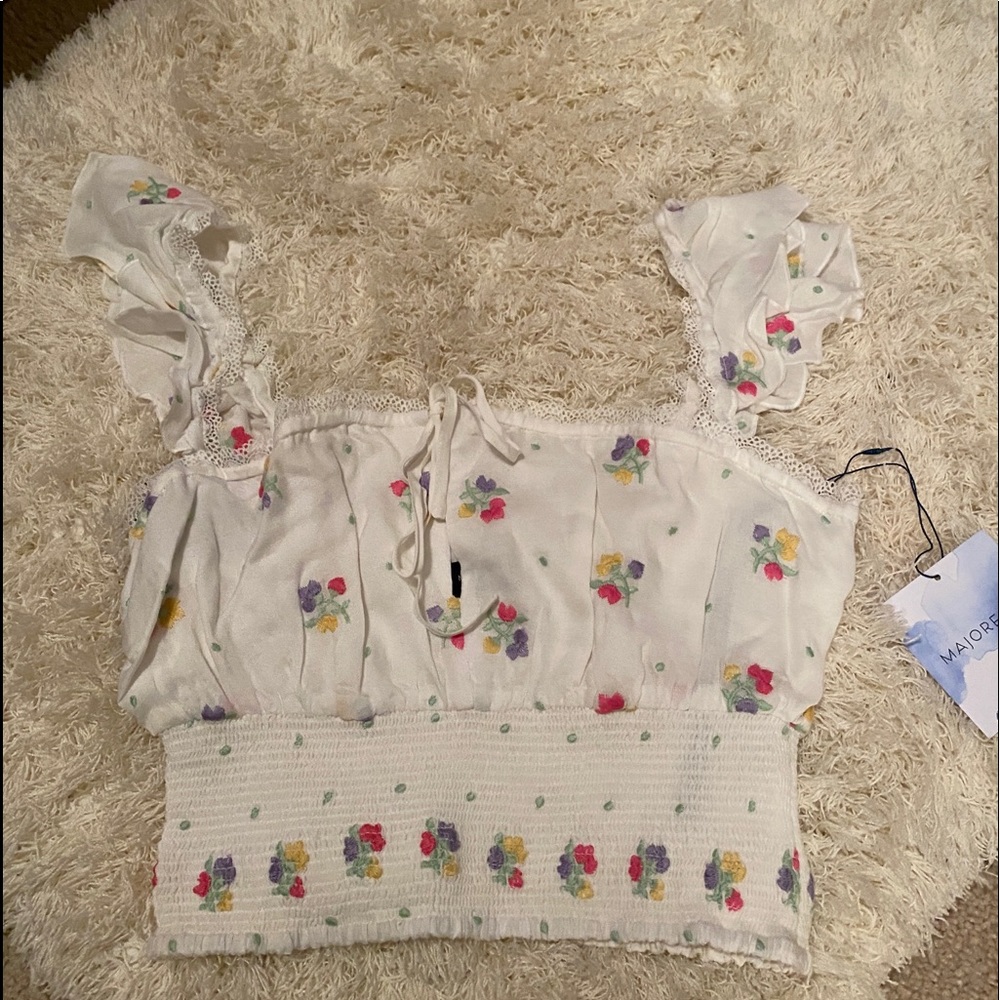 Majorelle floral top